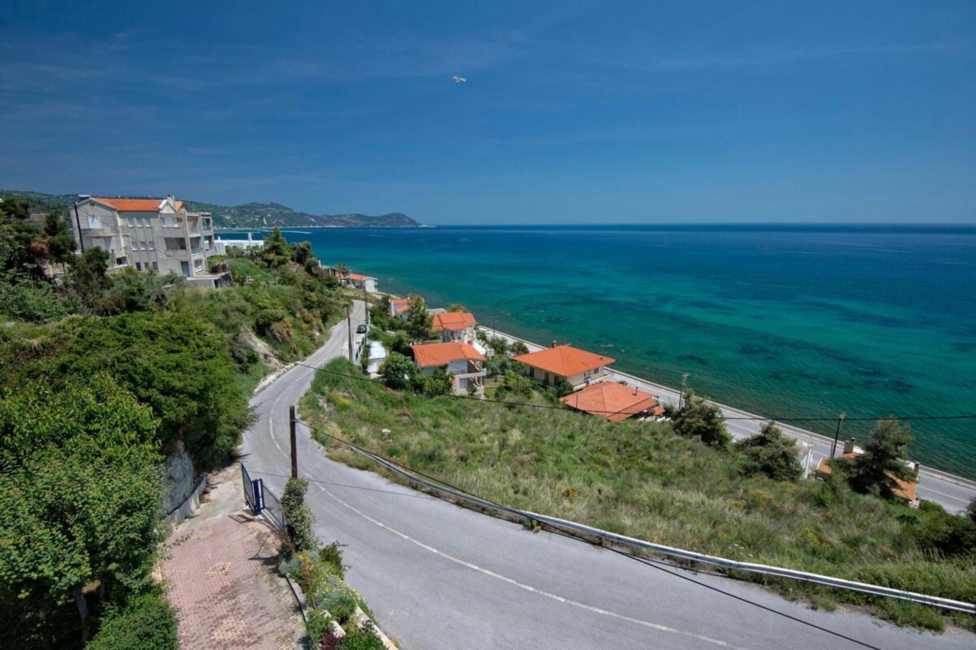 Blue Dream Seaside Villa With Superb Sea Views Kymi Luaran gambar