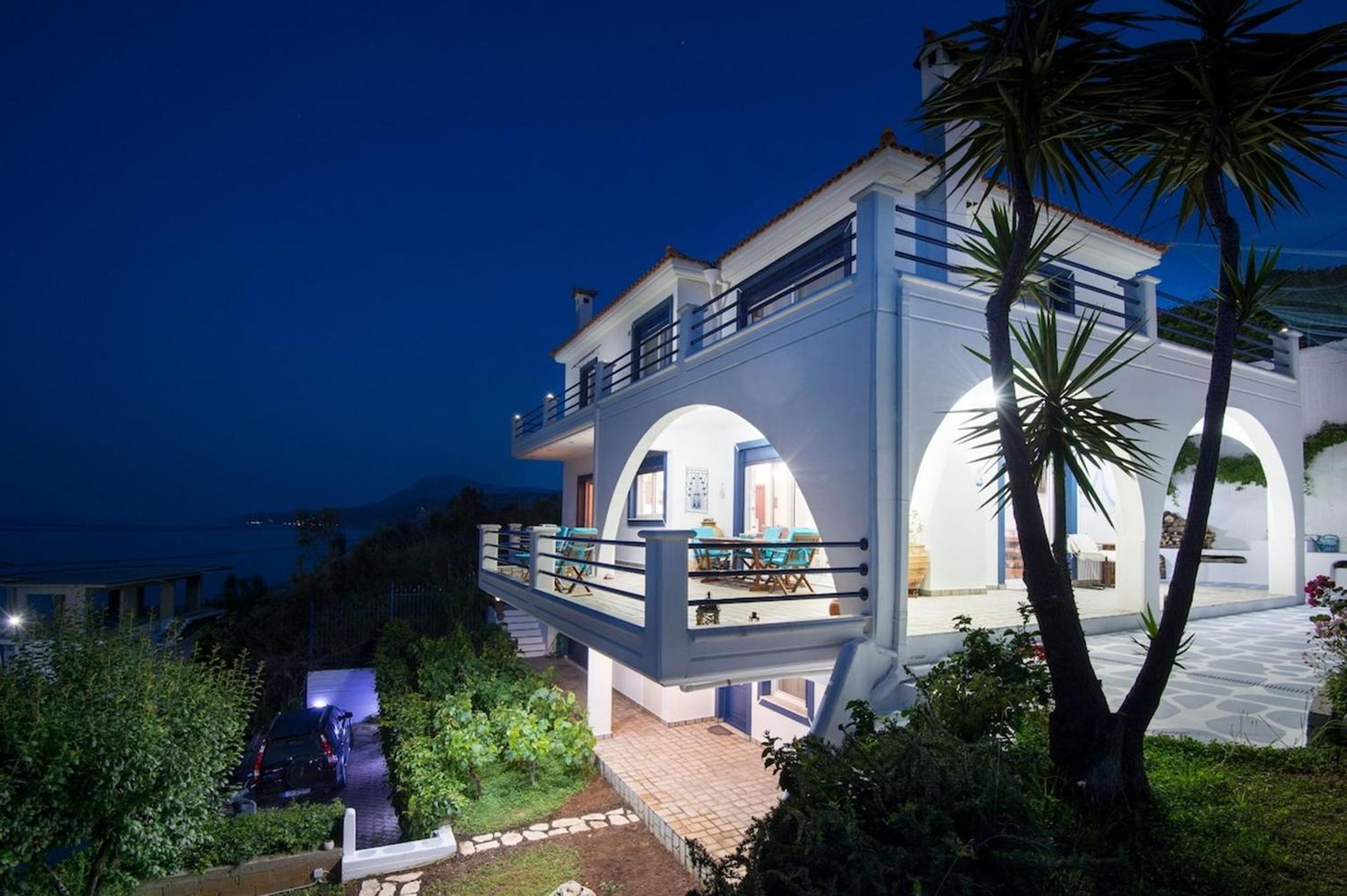 Blue Dream Seaside Villa With Superb Sea Views Kymi Luaran gambar