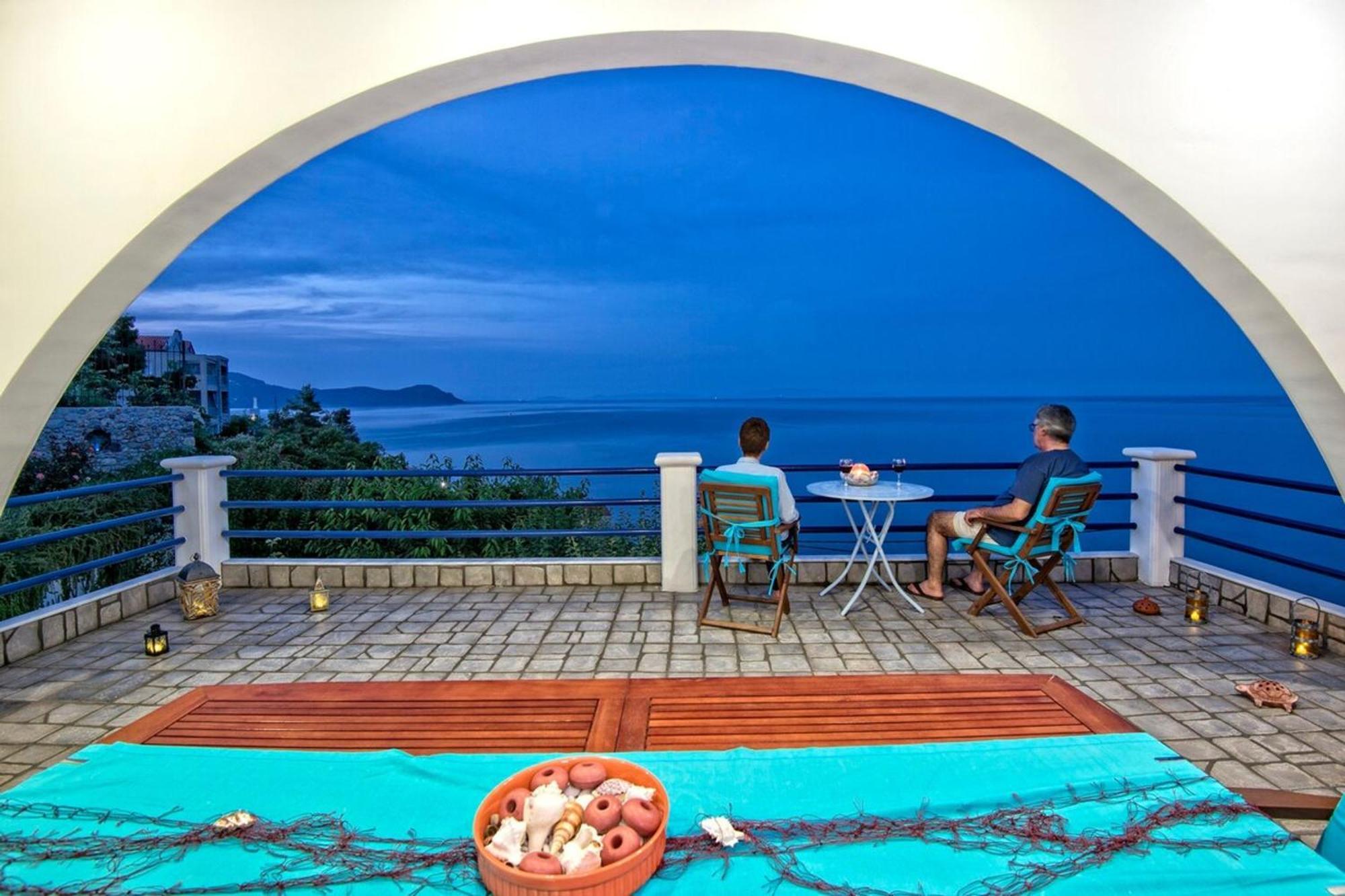 Blue Dream Seaside Villa With Superb Sea Views Kymi Luaran gambar