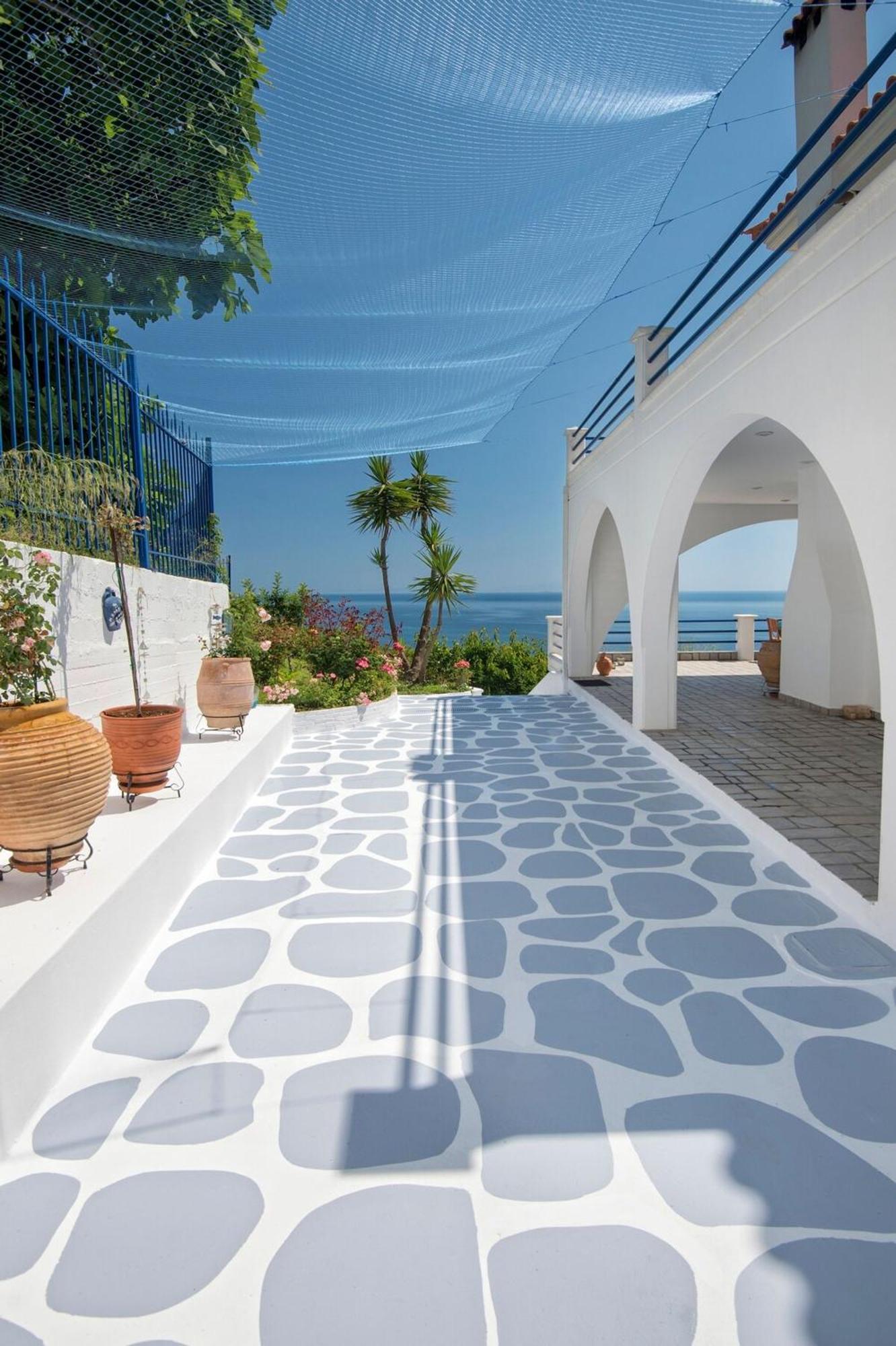 Blue Dream Seaside Villa With Superb Sea Views Kymi Luaran gambar
