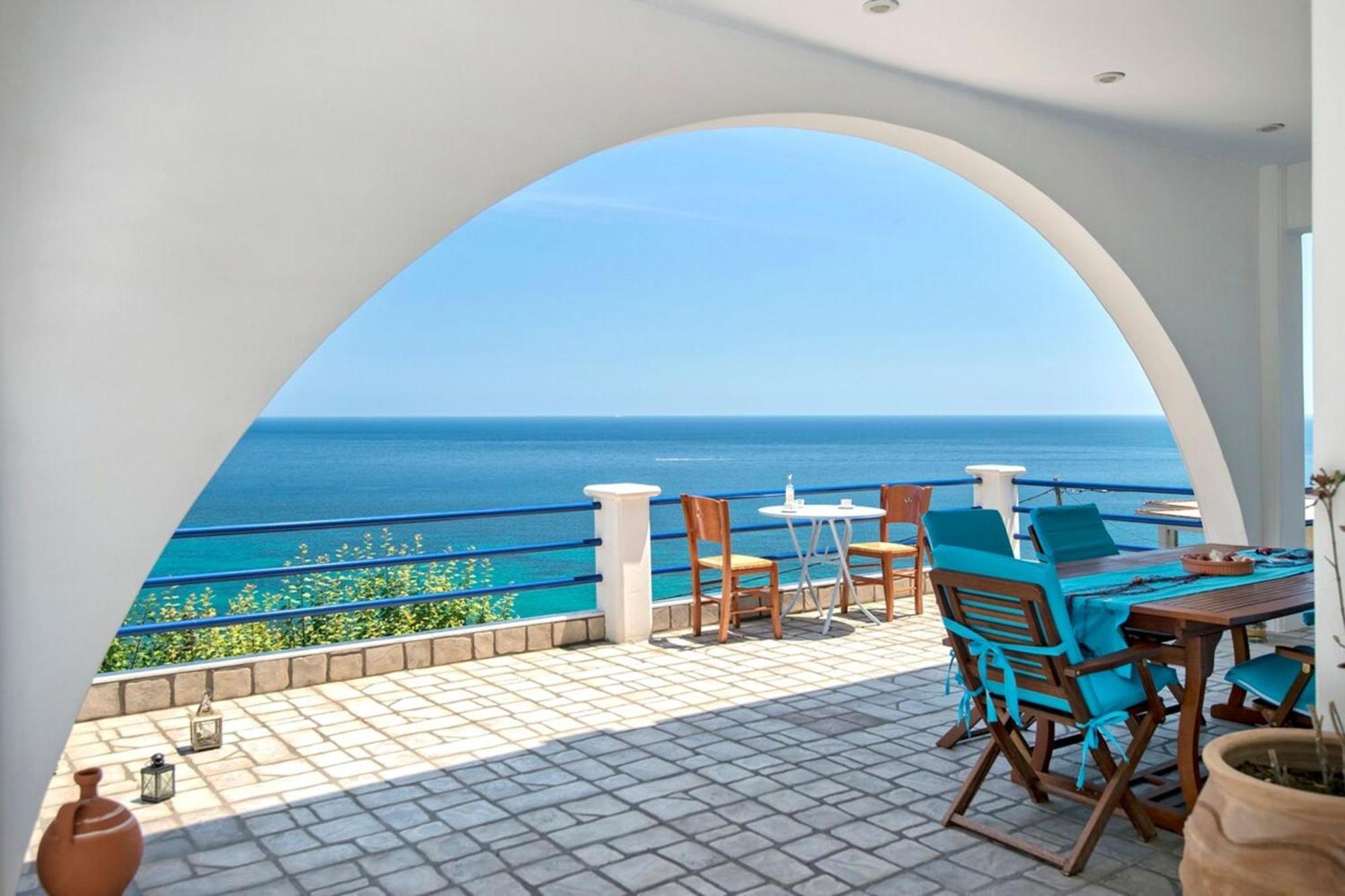 Blue Dream Seaside Villa With Superb Sea Views Kymi Luaran gambar