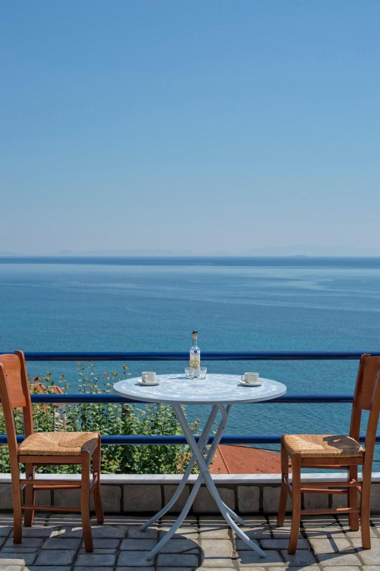Blue Dream Seaside Villa With Superb Sea Views Kymi Luaran gambar