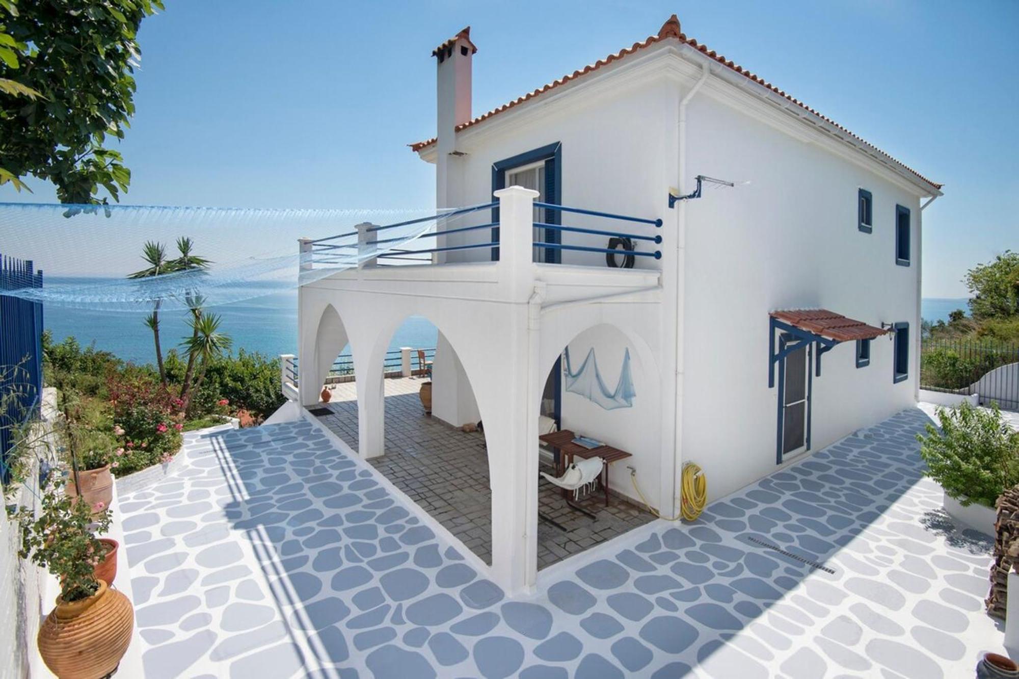Blue Dream Seaside Villa With Superb Sea Views Kymi Luaran gambar